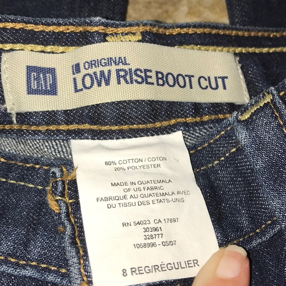 Gap Low Rise Bootcut Jeans Size 8 - Picture 3 of 3